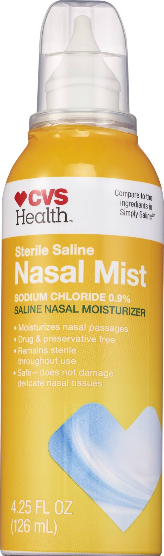 CVS Health Sterile Saline Nasal Mist, 4.25 OZ