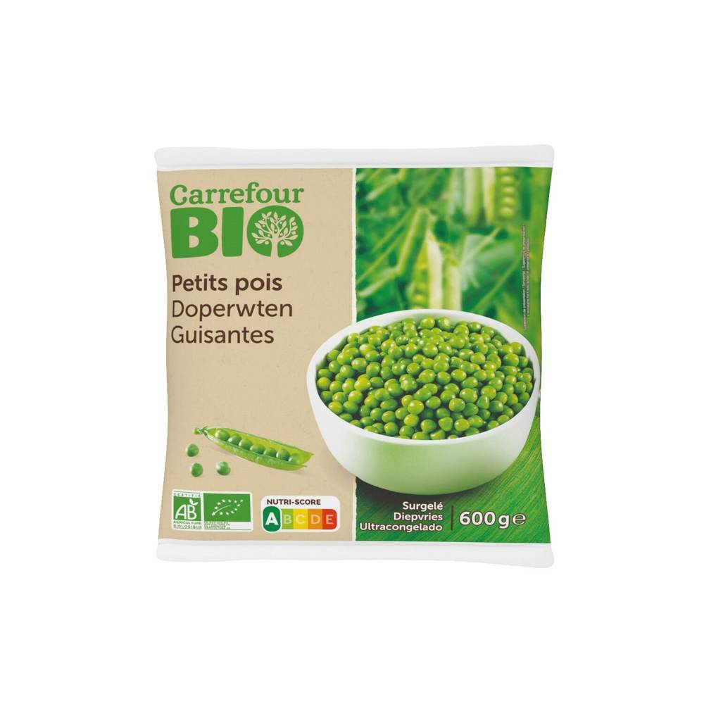 Carrefour Bio - Petits pois bio très fins (600g)