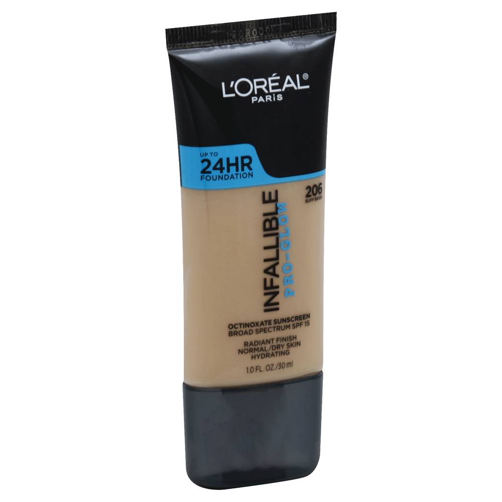 L'Oréal Paris Pro-Glow Buff Beige 206 Foundation Spf 15 - Delivery in ...