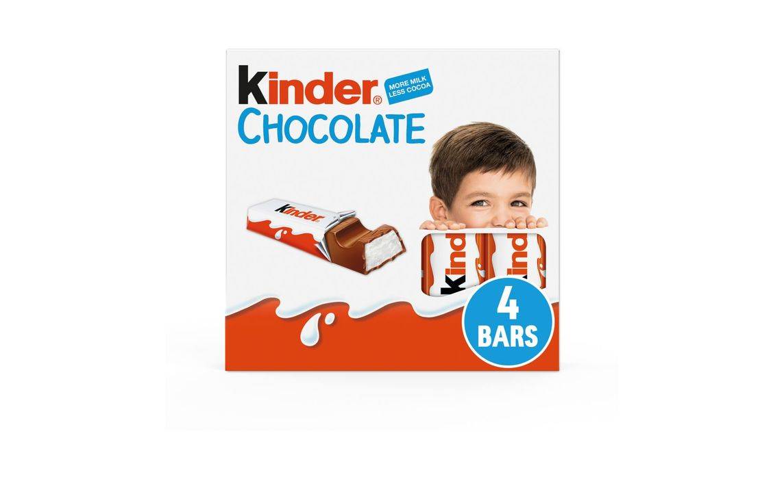 Kinder Small Chocolate Bars 4 x 12.5g (400532)