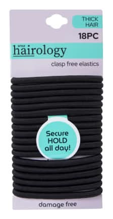 Clasp-Free Elastics 18-Count - Thick Hair