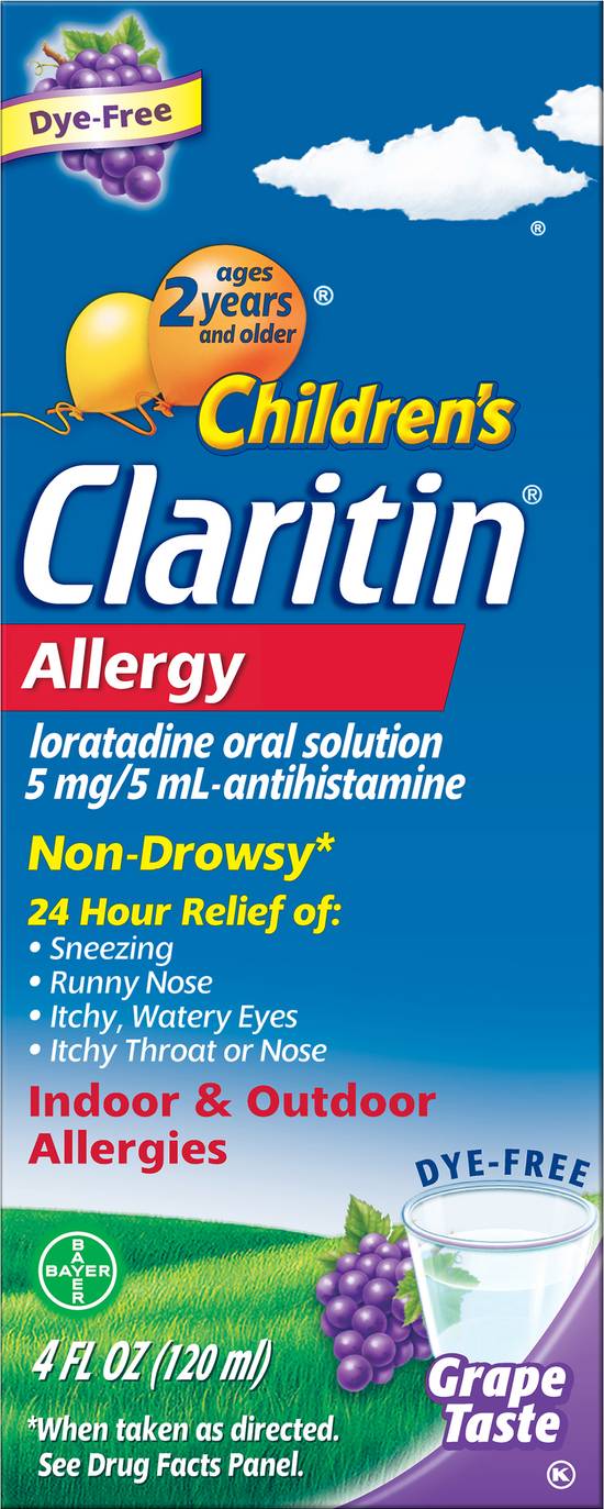 Claritin Children's Grape Taste Allergies Relief Syrup