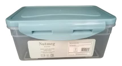 Nutmeg Rectangular Clip Top Container 955ml