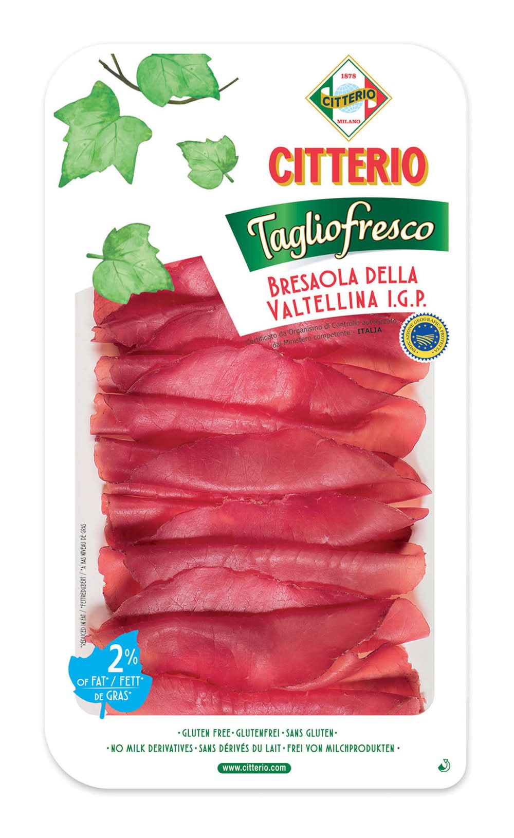 Citterio France - Taglio fresco bresaola sans gluten igp (70g)