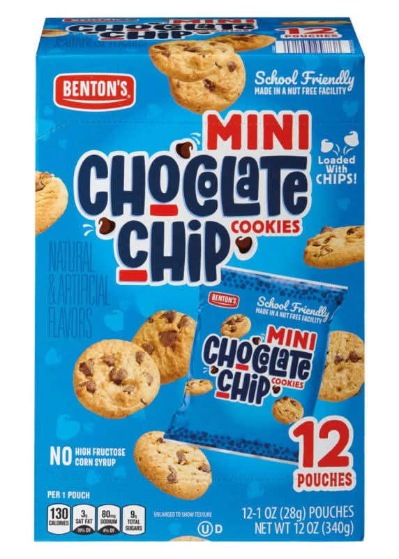 Benton's Mini Chewy Cookies, Chocolate Chip (12 x 1 oz)