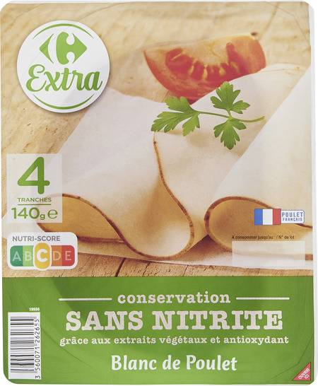 HERTA Blanc Poulet Nature Conservation Sans Nitrite x4 – 140g