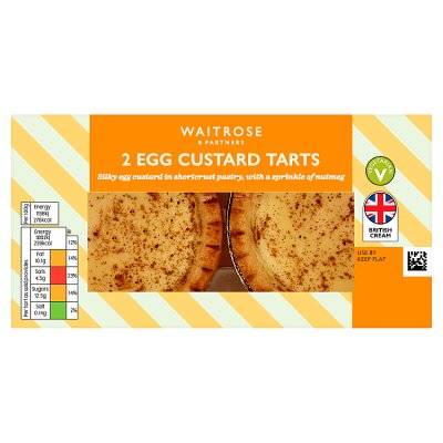 Waitrose Egg Custard Tarts (2ct)