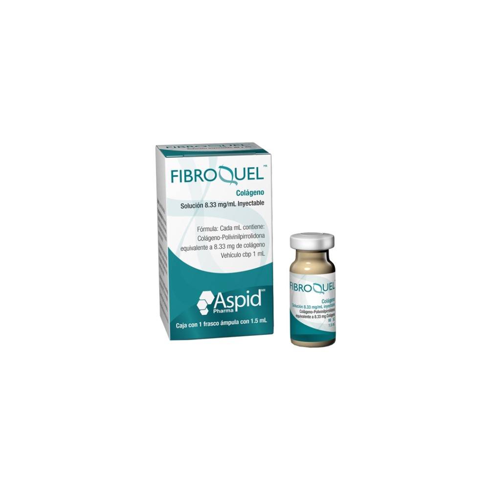 Aspid pharma fibroquel colágeno/polivinilpirrolidona solución (frasco 1.5 ml)