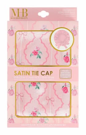 Satin Tie Cap Pink