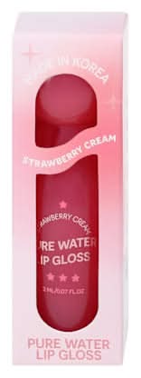 Strawberry Cream Pure Water Lip Gloss 0.07oz Strawberry Cream