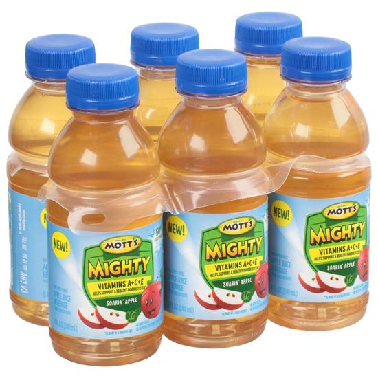 Mott's Mighty Soarin' Apple Juice (6 ct, 8 fl oz)