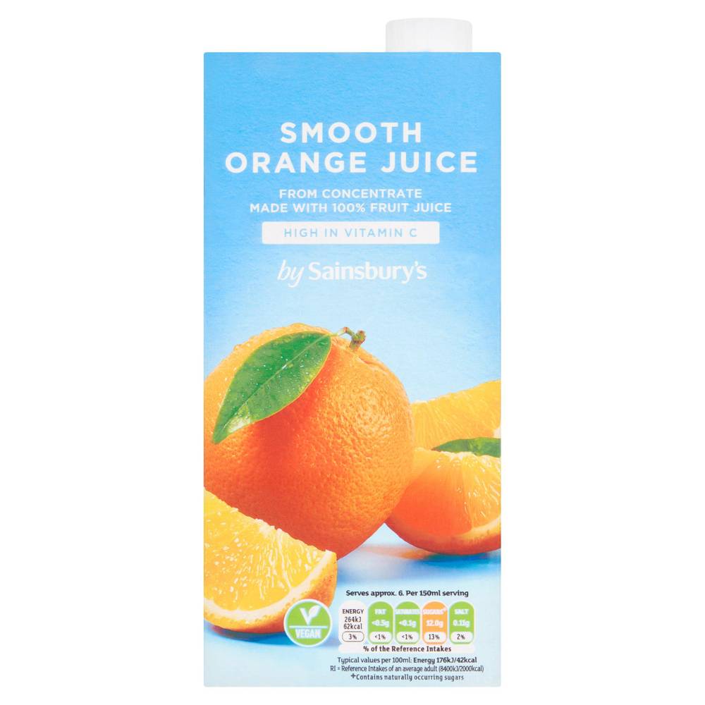 Sainsbury's Pure Orange Juice 1L