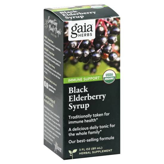 Gaia Herbs Black Elderberry Syrup Delivery Near You Uber Eats