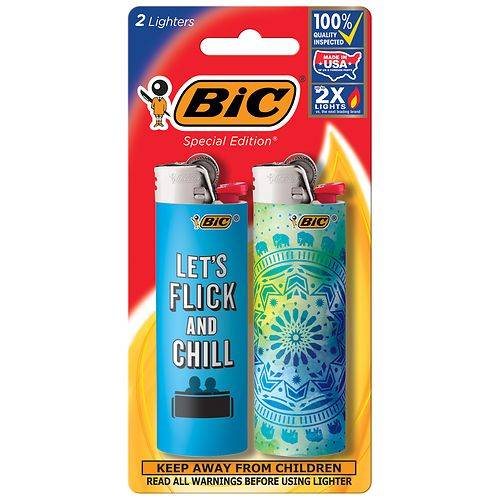 BIC Special Edition Mixed Series Pocket Lighters, Assorted Designs - 2.0 ea