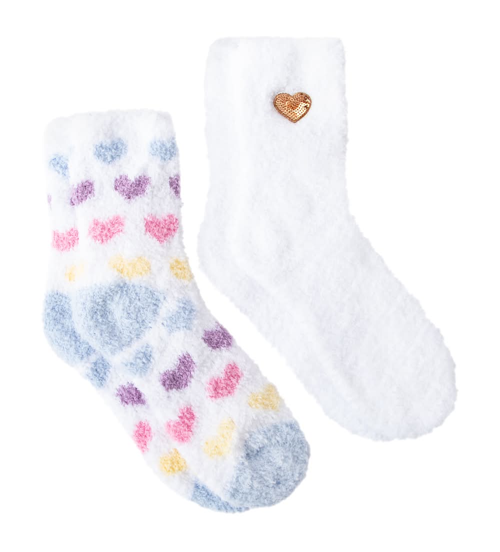 Cozy Crew Socks 2-Pairs Hearts