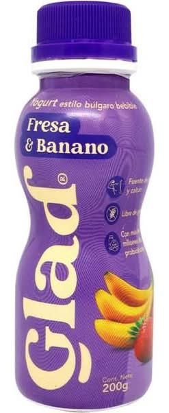 Yogurt Glad Fresa Banano 200 g