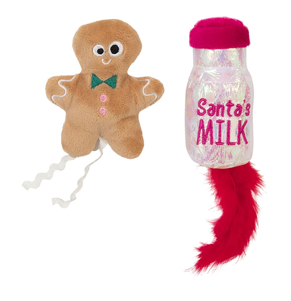 Mad Cat® Holiday Catnip and Silvervine Cat Toys (Color: Multi Color)