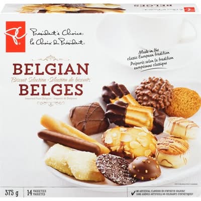President's choice sélection de biscuits belges - selection belgian biscuits (14 unités)