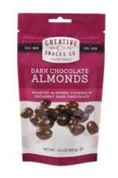 Creative Snacks Dark Chocolate Almonds (9oz count)