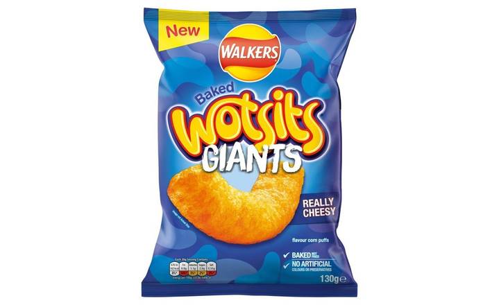 Walkers Wotsits Giants Really Cheesy Snacks 130g (400425) 