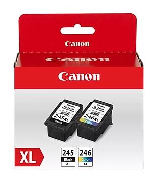 Canon 245XL/246XL Black/Tri-Color High Yield Ink Cartridge, 2/Pack (8278B005AA)