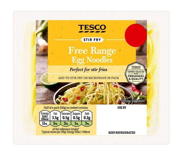 Tesco Free Range Egg Noodles 300g (406734)