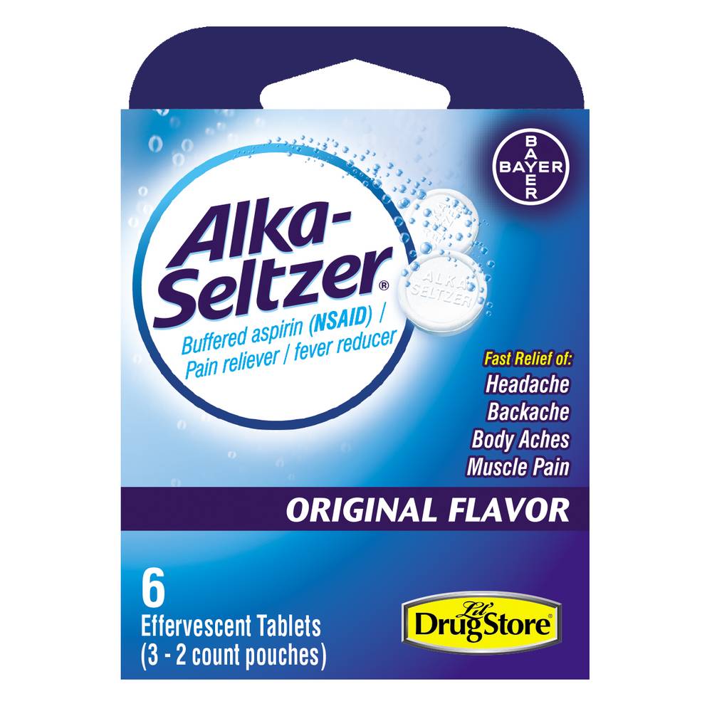 Alka-Seltzer Pain Reliever Tablets (0.01 lbs, 6 ct)
