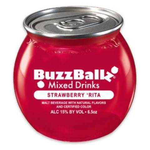 BuzzBallz Mixed Drinks Strawberry Rita 6.5oz