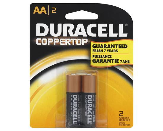 Duracell · AA Coppertop Alkaline Batteries (2 ct)