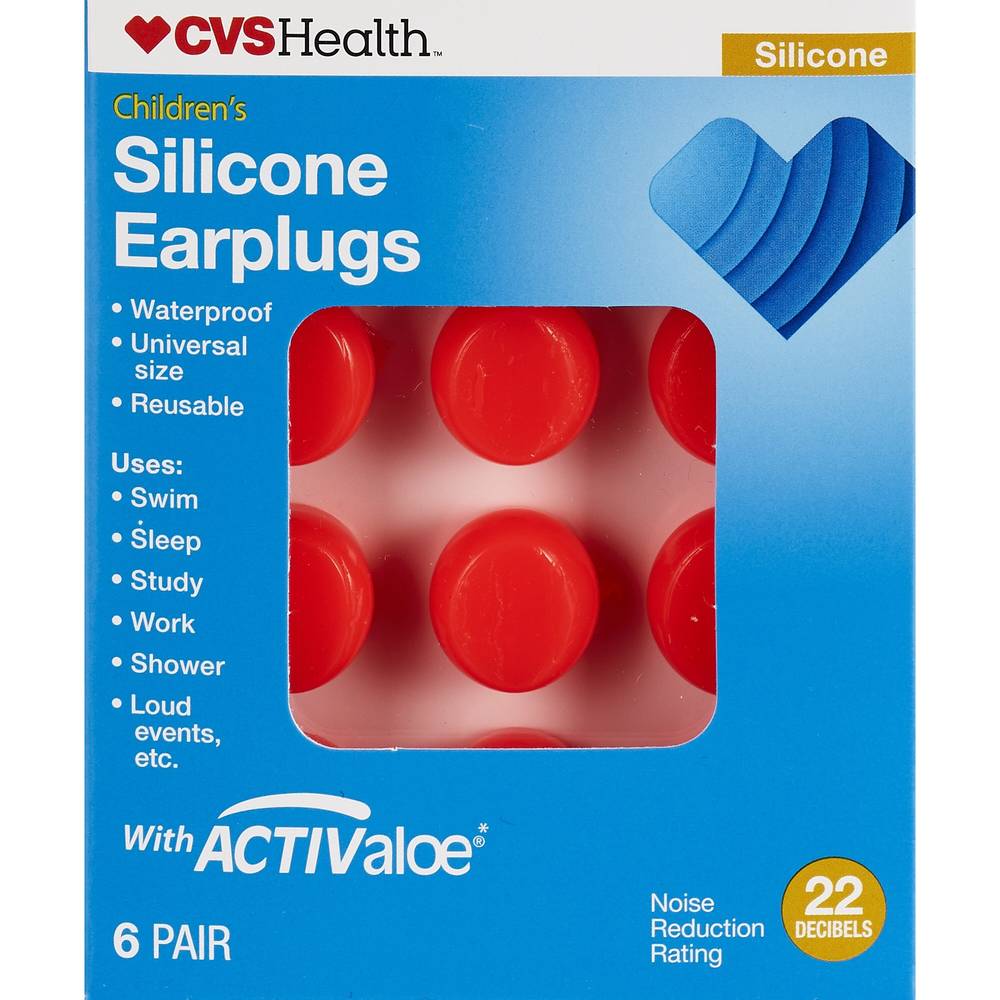 Cvs Health Children'S Silicone Earplugs, 6 Pair