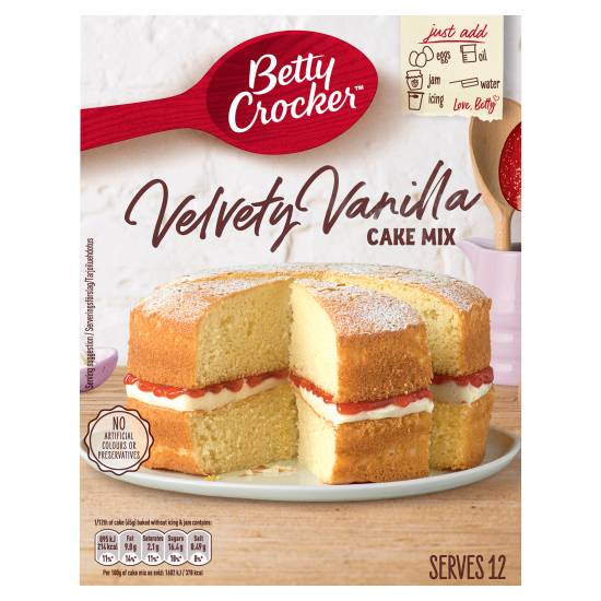 Betty Crocker Velvety Vanilla Cake Mix (425g)