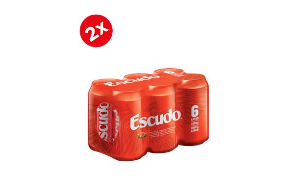 2x Six pack Cerveza Escudo 350ml