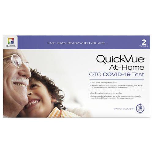 QuickVue Rapid At-Home COVID-19 Antigen Test Kit - 2.0 ea