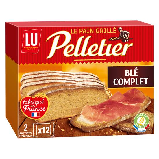 Lu - Pelletier pain grillé au blé complet