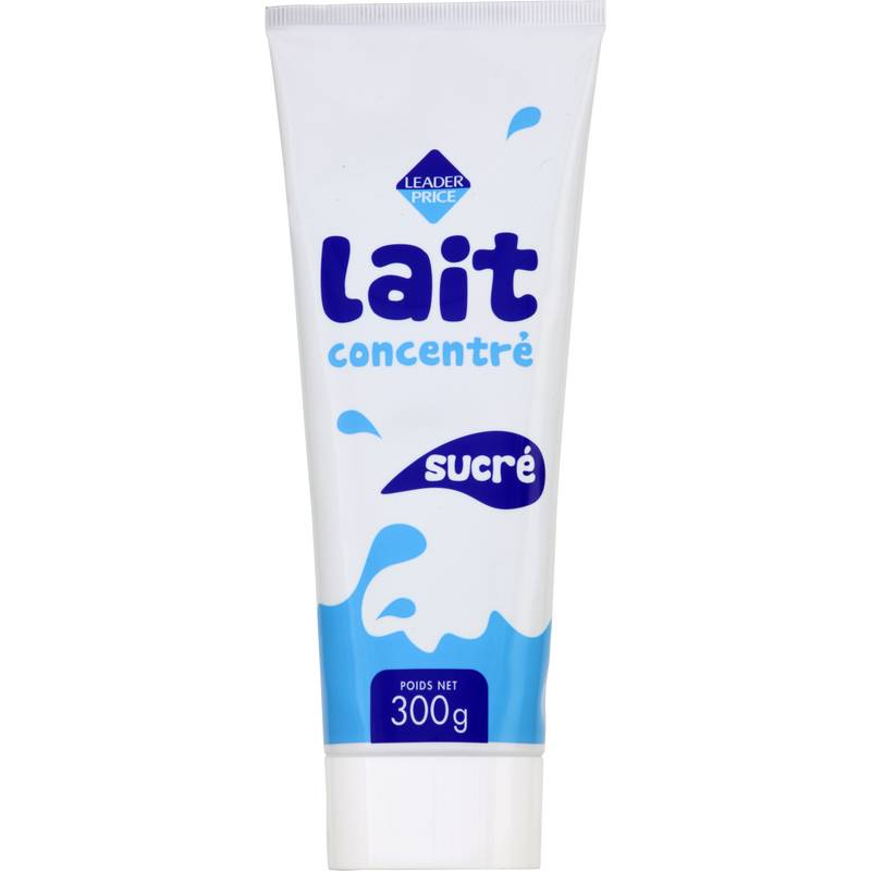 Leader Price - Sucre de lait concentré en tube (300g)