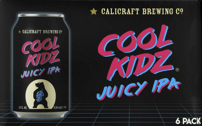 Calicraft Brewing Cool Kidz Juicy Ipa Beer (6 ct, 12 fl oz)