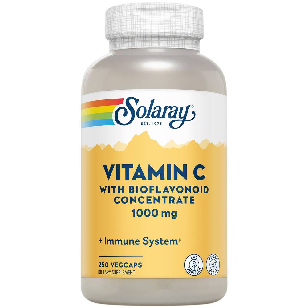 Vitamin C With Bioflavonoid Concentrate + Rose Hips & Acerola - 1,000 Mg (250 Capsules)