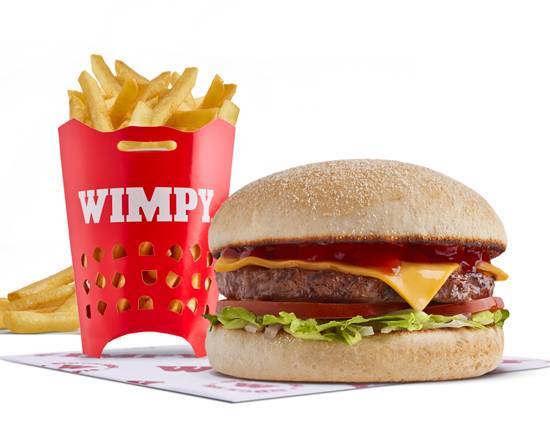 Wimpy Cheeseburger & Chips