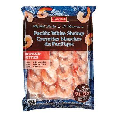 Irresistibles crevettes blanches du pacifique cuites surgelées (340 g, calibre 71-90) - cooked pacific white shrimp (340 g)