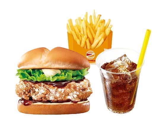 【セット】てりやきチキンバーガーTeriyaki Chicken Burger Set