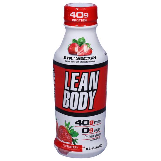 Lean Body Strawberry Protein Shake (14 fl oz)