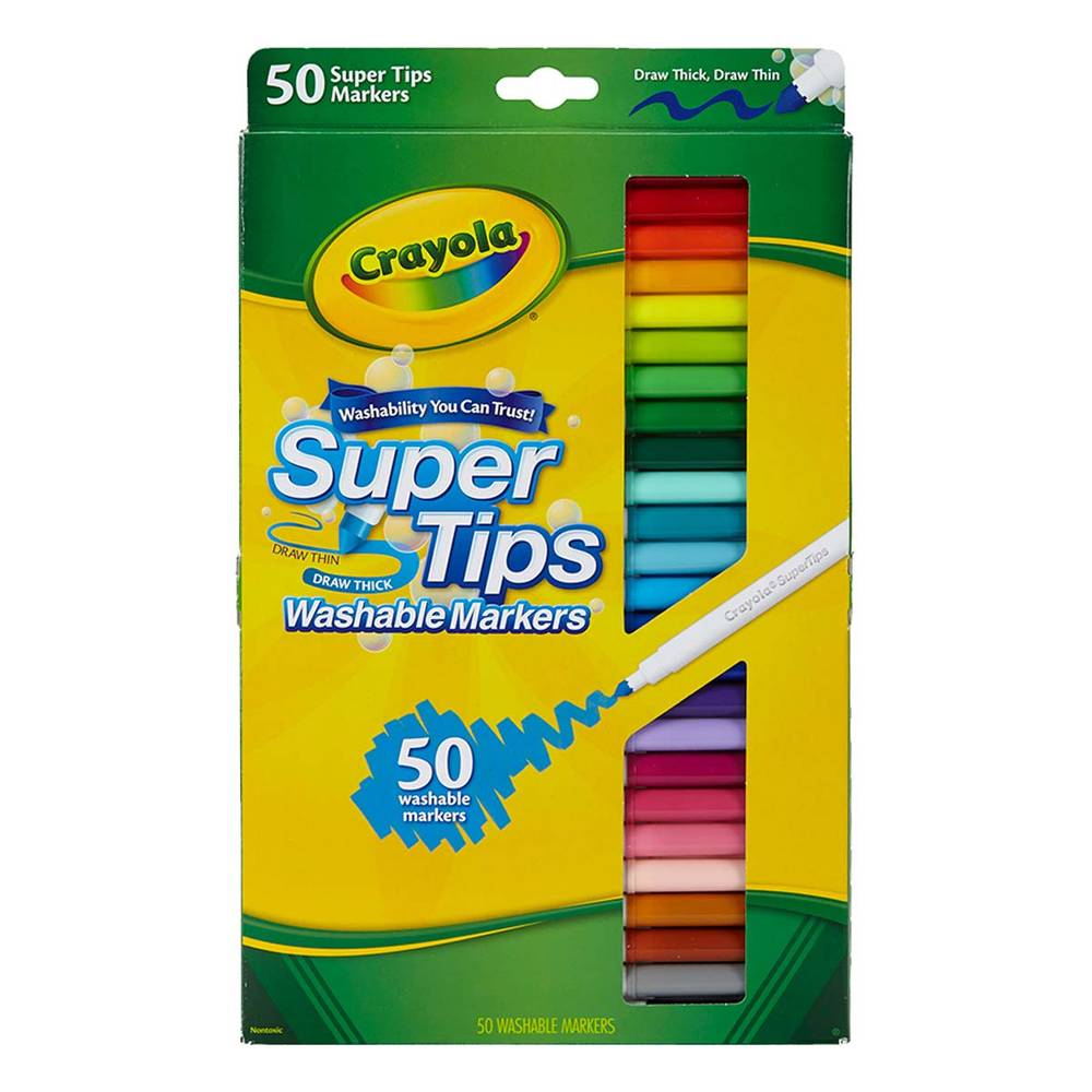 Crayola · Plumones super tips (50 un)