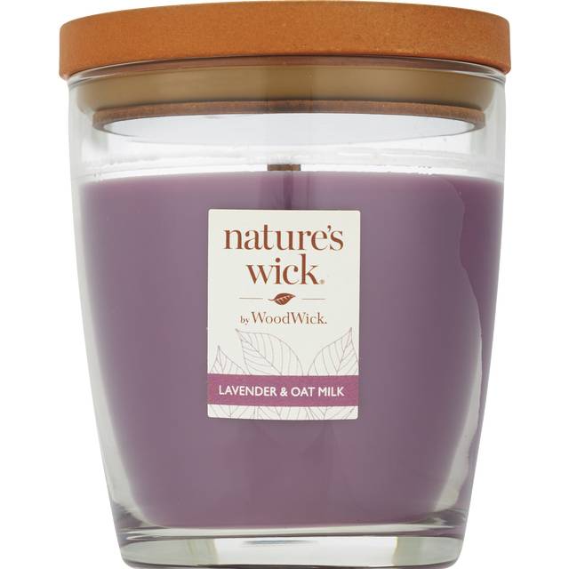 Nature's Wick Medium Jar Candle, Lavender & Oat Milk (10 oz)