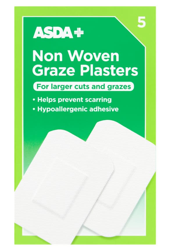 ASDA 5 Non Woven Graze Plasters