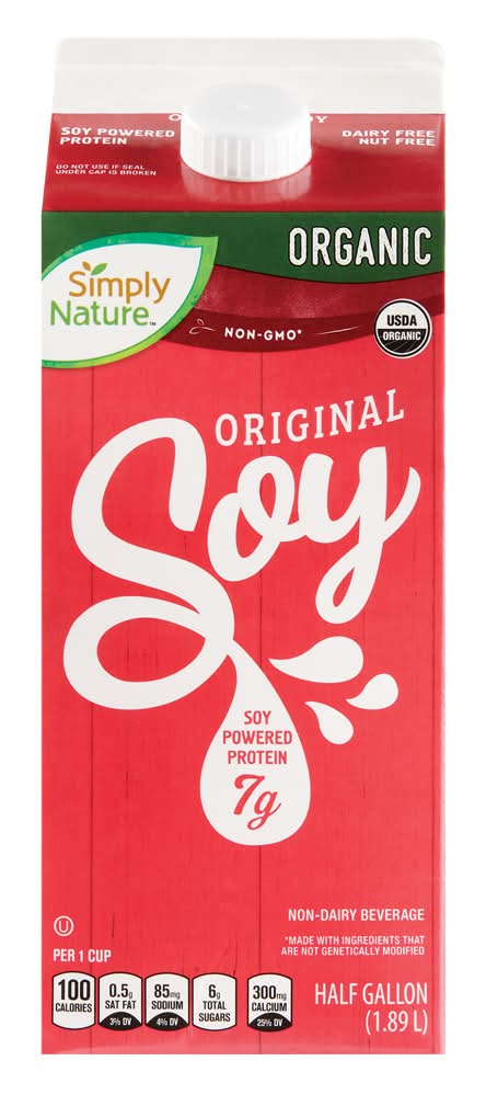 Simply Nature Organic Soymilk, Original (64 fl oz)