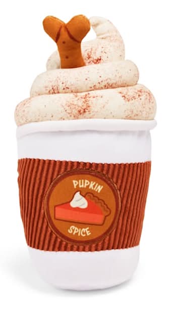 Youly Pumpkin Spice Latte Plush Dog Toy Delivery Near Me | Order