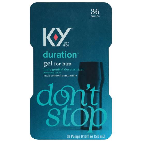 K-Y Duration Male Genital Desensitizer Gel Pumps (36 ct)