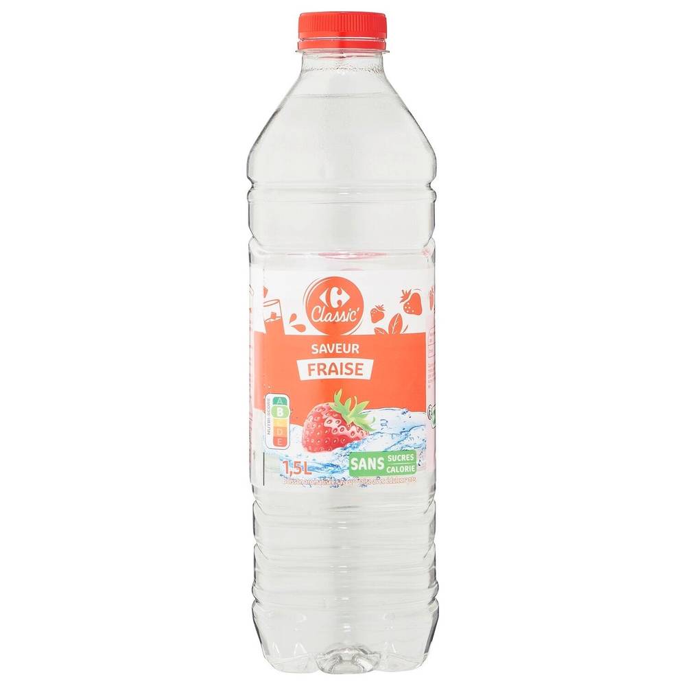 Eau aromatisée fraise CARREFOUR CLASSIC' - La bouteille d'1,5L