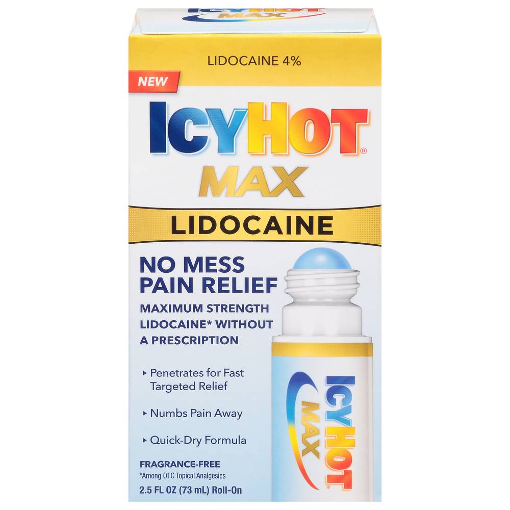 Icy Hot Max Lidocaine Plus Menthol No Mess Applicator (2.5 fl oz)