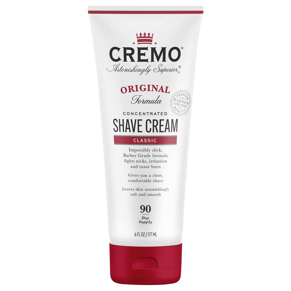 Cremo Concentrated Shave Cream Classic (6 fl oz)